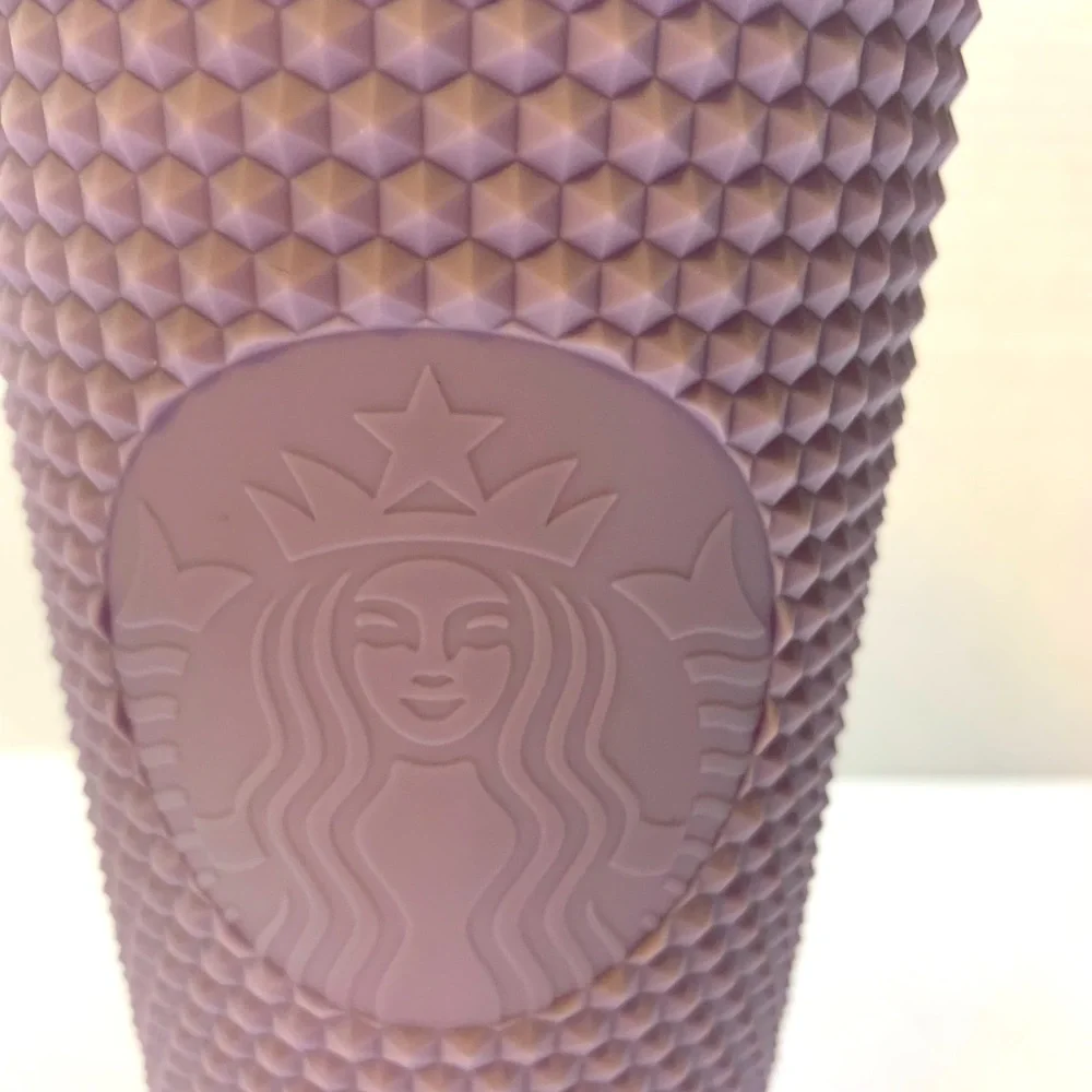 STARBUCKS /2021 Icy Lavender purple matte studded 24‎ OZ Venti Tumbler /New